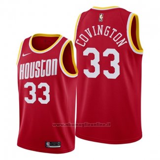 Maglia Houston Rockets Robert Covington NO 33 Classic 2019-20 Rosso