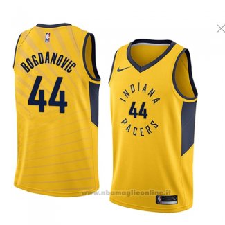 Maglia Indiana Pacers Bojan Bogdanovic NO 44 Statement 2018 Giallo