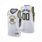 Maglia Indiana Pacers Personalizzate Association 2024-25 Bianco