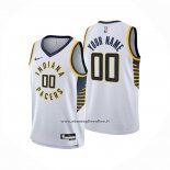 Maglia Indiana Pacers Personalizzate Association 2024-25 Bianco