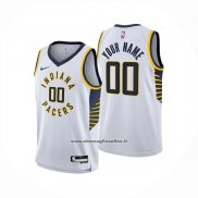 Maglia Indiana Pacers Personalizzate Association 2024-25 Bianco
