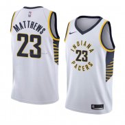 Maglia Indiana Pacers Wesley Matthews NO 23 Association 2018 Bianco