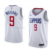 Maglia Los Angeles Clippers C.j. Williams NO 9 Association 2018 Bianco