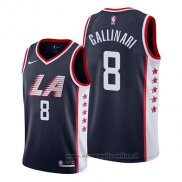 Maglia Los Angeles Clippers Danilo Gallinari NO 8 Citta 2019 Blu