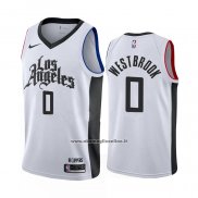 Maglia Los Angeles Clippers Russell Westbrook #0 Citta Bianco