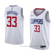 Maglia Los Angeles Clippers Wesley Johnson NO 33 Association 2018 Bianco