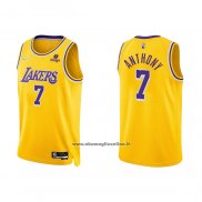 Maglia Los Angeles Lakers Carmelo Anthony #7 75th Anniversary 2021-22 Giallo