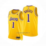 Maglia Los Angeles Lakers D'angelo Russell #1 Icon Giallo