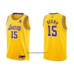 Maglia Los Angeles Lakers Jabari Brown #15 75th Anniversary 2021-22 Giallo