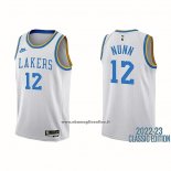 Maglia Los Angeles Lakers Kendrick Nunn #12 Classic 2022-23 Bianco