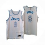 Maglia Los Angeles Lakers Kobe Bryant #8 Citta Autentico 2020-21 Bianco