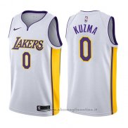 Maglia Los Angeles Lakers Kyle Kuzma NO 0 2017-18 Bianco