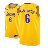 Maglia Los Angeles Lakers Lance Stephenson NO 6 Icon 2018-19 Or