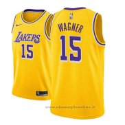 Maglia Los Angeles Lakers Moritz Wagner NO 15 Icon 2018-19 Or