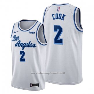 Maglia Los Angeles Lakers Quinn Cook NO 2 Classic Edition Bianco