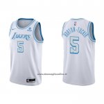 Maglia Los Angeles Lakers Talen Horton-Tucker #5 Citta 2021-22 Bianco