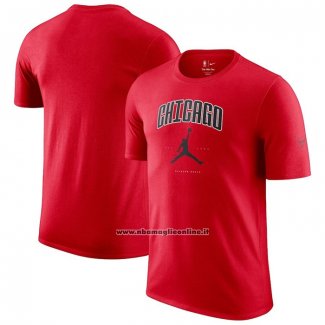 Maglia Manica Corta Chicago Bulls Essential Citta Rosso