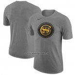 Maglia Manica Corta Golden State Warriors Citta 2023-24 Grigio