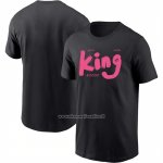 Maglia Manica Corta Los Angeles Lakers James King Commemorative Nero