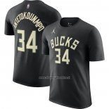 Maglia Manica Corta Milwaukee Bucks Giannis Antetokounmpo Statement 2022-23 Nero