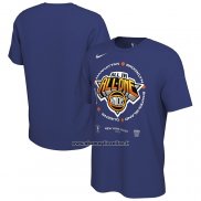 Maglia Manica Corta New York Knicks 2023 NBA Playoffs Mantra Blu