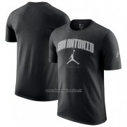 Maglia Manica Corta San Antonio Spurs Essential Citta Nero