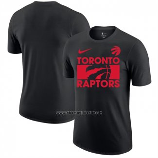 Maglia Manica Corta Toronto Raptors Nero1