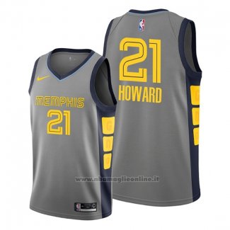 Maglia Memphis Grizzlies Dwight Howard NO 21 Citta Grigio