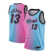 Maglia Miami Heat Bam Adebayo #13 Citta 2020-21 Blu Rosa