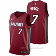 Maglia Miami Heat Goran Dragic NO 7 2017-18 Rosso