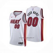 Maglia Miami Heat Personalizzate Association 2024-25 Bianco