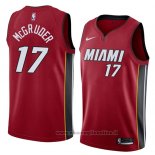 Maglia Miami Heat Rodney McGruder NO 17 Statement 2018 Rosso