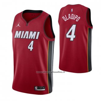 Maglia Miami Heat Victor Oladipo #4 Statement 2020-21 Rosso