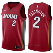 Maglia Miami Heat Wayne Ellington NO 2 Statement 2017-18 Rosso