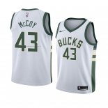 Maglia Milwaukee Bucks Brandon Mccoy NO 43 Association 2018 Bianco