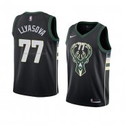 Maglia Milwaukee Bucks Ersan Llyasova NO 77 Statement 2018 Nero