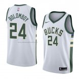 Maglia Milwaukee Bucks Joel Bolomboy NO 24 Association 2018 Bianco