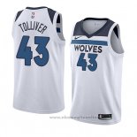 Maglia Minnesota Timberwolves Anthony Tolliver NO 43 Association 2018 Bianco