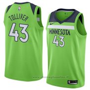 Maglia Minnesota Timberwolves Anthony Tolliver NO 43 Statement 2018 Verde