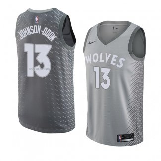 Maglia Minnesota Timberwolves Darius Johnson-Odom NO 13 Citta 2018 Grigio