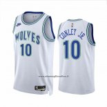 Maglia Minnesota Timberwolves Mike Conley JR. #10 Classic 2023-24 Bianco