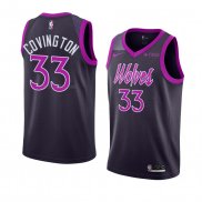 Maglia Minnesota Timberwolves Robert Covington NO 33 Citta 2018-19 Viola