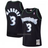 Maglia Minnesota Timberwolves Stephon Marbury #3 Mitchell & Ness 1997-98 Nero