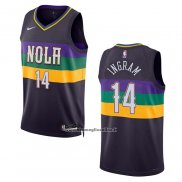 Maglia New Orleans Pelicans Brandon Ingram #14 Citta 2022-23 Viola
