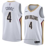 Maglia New Orleans Pelicans Charles Cooke NO 4 Association 2018 Bianco