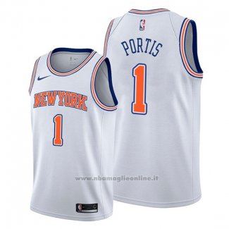 Maglia New York Knicks Bobby Portis NO 1 Statement Bianco