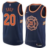 Maglia New York Knicks Kevin Knox NO 20 Citta 2018 Blu