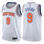 Maglia New York Knicks Kyle O'quinn NO 9 Statement 2017-18 Bianco