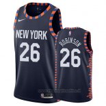 Maglia New York Knicks Mitchell Robinson NO 26 Citta 2019 Blu