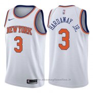 Maglia New York Knicks Tim Hardaway Jr. NO 3 Association 2017-18 Bianco